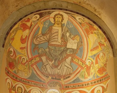 Christ in Majesty Flanked by Seraphim and Symbols of the Evangelists, Copy of 12th Century Original by Spanish School